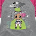 thumbnail image 3 of LOL Surprise! Dolls - Astro Alien Doll - Spacecraft - Toddler & Youth Girls Raglan Graphic T-Shirt, 3 of 5