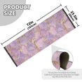 thumbnail image 5 of Yayeee Runner Rug for Bedroom 2'x6' Machine Washable Hallway Non Slip Mat, Pastel Pink Marble Pattern, 5 of 8