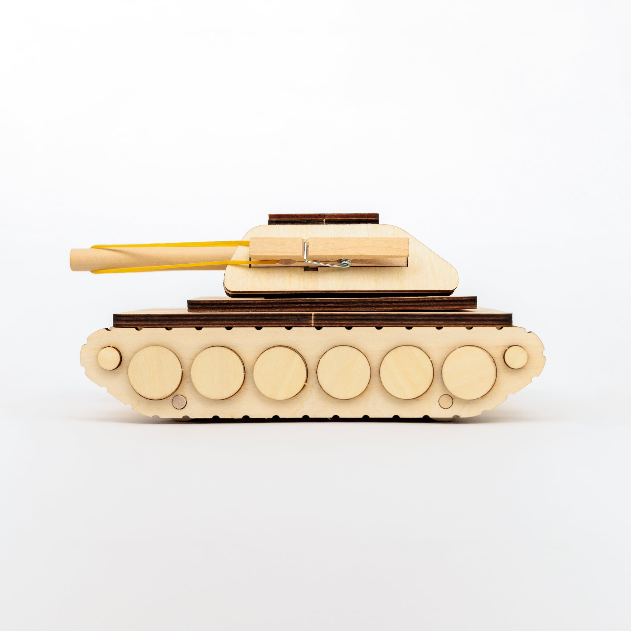 (2 pack) Jimmy's Workshop Kids Craft Wooden Tank, DIY Activity Kit, Unisex Boys and Girls, Ages 8+