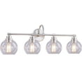thumbnail image 3 of Aspen Creative 62316, Bathroom Vanity 4 Lights Fixture 32"W x 11"H x 7-5/8"E. Brush Nickel Finish, Bulb Not Included, 3 of 8
