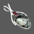 thumbnail image 2 of Astrophyllite - Russia and Garnet 925 Sterling Silver Pendant Jewelry P-1038 SDP155938, 2 of 5