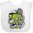 thumbnail image 3 of Inktastic Tennis Ball Boys or Girls Baby Bib, 3 of 4