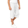thumbnail image 3 of CONZONE Kids Boys Capri Pants Wide Leg Casual Pants for Child Elastic Waist Drawstring Back To School Athletic Jogger Pants with Pockets, 3 of 7