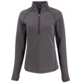 thumbnail image 2 of Women's Cutter & Buck Heather Black Norfolk Tides Peshastin Eco Fleece Recycled Half-Zip Pullover Top, 2 of 3