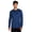 Dark Denim Heather, variant on Mens and Big Mens Stride Performance Long Sleeve Shirt, Sizes XS-5XL