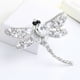 thumbnail image 3 of Este broche brillante es un regalo increíble para usted o para su persona cercana, si le da la vuelta, hay un lugar por donde puede pasar una cadena para un collar El broche de libélula colo, 3 of 5