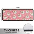 thumbnail image 5 of Kitchen Rugs Sets Of 2,Pink Christmas Santa Pattern Anti Fatigue Kitchen Mat Rugs Non Slip Washable,Decorative Kitchen Floor Mats for Kitchen,Sink,Laundry,17"x47"+17"x47", 5 of 5