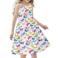 thumbnail image 2 of ATOGUTA Big Girls Dresses Sleeveless Cami Dress Kids Casual Crewneck Loose Beach Dresses Size 4T-14, Multicolor, 2 of 6