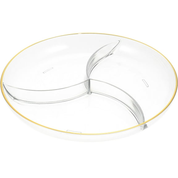 FRCOLOR  Divided Plates for Nuts Fruit Snack Food under Table