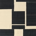 thumbnail image 1 of Ahgly Company Indoor Square Contemporary Charcoal Black Area Rugs, 4' Square, 1 of 6
