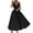 Black, variant on Vedolay Dress Plus Size Lace Chiffon Wrap V Neck Dresses Women Wedding Guest Midi Dress,Black L