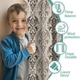thumbnail image 3 of Blackout Kids Curtains,Boho Brown Damask Ethnic Pattern Childrens Insulated Curtains Set Of 2,Bedroom Essentials,Toddler Room Decor 52x84in(132x213cm), 3 of 5