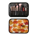 thumbnail image 6 of 3-Piece Travel Toiletry Bag Set, Hanging Wash Bag with Makeup Bag & Brush Case,Waterproof Cosmetic Organizer for Travel, Gym & Home Maple Leaf Design, 6 of 10