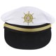 thumbnail image 1 of KAKOWELY Gorra de capitán bordada para disfraz de marinero, para mujer y hombre, suministros para cosplay de capitán., 1 of 5