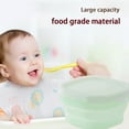 thumbnail image 3 of Foldable Food Bowl with Lid Leak-Proof Microwave Safe Salad Bowl Silicone Collapsible Camping Bowl Expandable Food Storage Container Bento Box Outdoor, 3 of 4