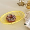 thumbnail image 5 of Plastic Fast Food Baskets - 9.4x6x1.5in Food Baskets For Serving - Reusable Foodservice Restaurant Diner Burger Fish Chip Sandwich Plates Tray Platter (10Pack, White), 5 of 8