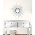 thumbnail image 4 of HomeRoots 396716 Silver Metal Sunburst Round Wall Mirror, 4 of 5