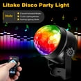 thumbnail image 2 of Yesfashion Party Lights, Strobe Lights for Parties, Sound Activated Disco Ball Lights with Remote, RGB 7 Colors Changing Disco DJ Lights, 2 of 8
