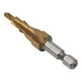 thumbnail image 2 of Steps Drills Bit, High Speed Steel Precise Positioning Hex Shank Step Drill 4-12mm  For 2mm Iron, 2 of 8