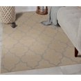 thumbnail image 3 of Hand-Tufted Wool Beige Traditional Trellis Moroccan Rug, Made in India, 3 of 5
