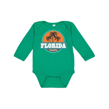 

Inktastic Tampa Florida vintage Gift Baby Boy or Baby Girl Long Sleeve Bodysuit