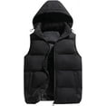 thumbnail image 1 of LAICAIW Men's Quilted Winter Vest Outdoor Removable Hooded Padded Puffer Vest, 1 of 6