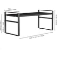 thumbnail image 2 of Expandable Cabinet Shelf Organizer Riser for Kitchen Pantry Cupboard Under Sink Countertop,Kitchen Cabinet Shelf (Black), 2 of 8
