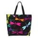 thumbnail image 1 of Balery Colorful Dragonflies Bolsa Tote Estilo Estético con Cremalleras, Bolsa de Hombro, Bolsa de Compras Grande y Plegable, 1 of 8