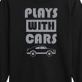 thumbnail image 3 of Instant Message - Plays With Cars - Toddler & Youth Long Sleeve Graphic T-Shirt, 3 of 6