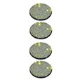 thumbnail image 1 of yingyy Pack of 2 PVC Plastic Automobile Cup Holder Mat Portable Waterproof Washable Anti-slip Rhinestone Pad Accessories Colorful 2Set, 1 of 6