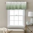 thumbnail image 3 of Sage Green Valance Curtain Green Gradient Window Valances Rod Pocket Short Curtains Window Treatments for Kitchen Bedroom Bathroom Laundry 60" x 14", 3 of 9