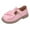 Pink, variant on Otqutp Children Soft Sole Shoes Anti-Slip Dress Shoes Heel Platform Shoes Fashion Casual Sandals Children Princess Shoes
