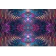 thumbnail image 2 of Jaynes Gallery 24x17 White Modern Wood Framed Museum Art Print Titled - Symmetrical abstract, 2 of 4