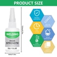 thumbnail image 2 of Welding High-Strength Oily Glue, Multifunctional Super Glue for Fast Repair, Universal Strong Adhesive Metal, Plastic, Wood, Ceramic, Leather, Glass (1), 2 of 6