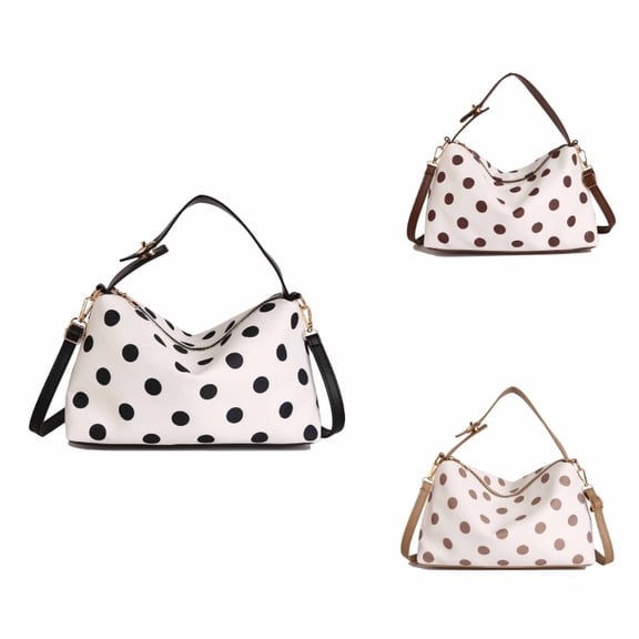 Polka Dot Tote Bag for Women Bow Tie Hobo Bags for Women Slouchy Tote Purse Large Shoulder Handbag Satchel for Travel Work