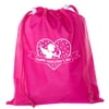 Valentine's Day Bags, Mini Drawstring Cinch Backpacks, Valentines Day Gift Bags