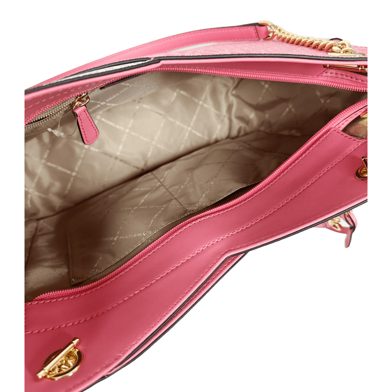 Michael Kors Jet Set Travel Large Chain Shoulder Tote Tea Rose Pink MK  Signature – Gaby's Bags