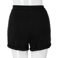 thumbnail image 6 of Summer Savings Clearance! Zanvin Shorts for Women Summer Plus Size Casual Shorts Zipper Elastic Band Hot Pants Lady Trousers, Black, XXXL, 6 of 7