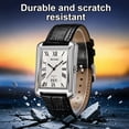 thumbnail image 6 of SKMEI Retro Classic Square Watches for Men Quartz Analog Waterproof Watch Leather Business Casual Mens Wrist Watch, 6 of 8