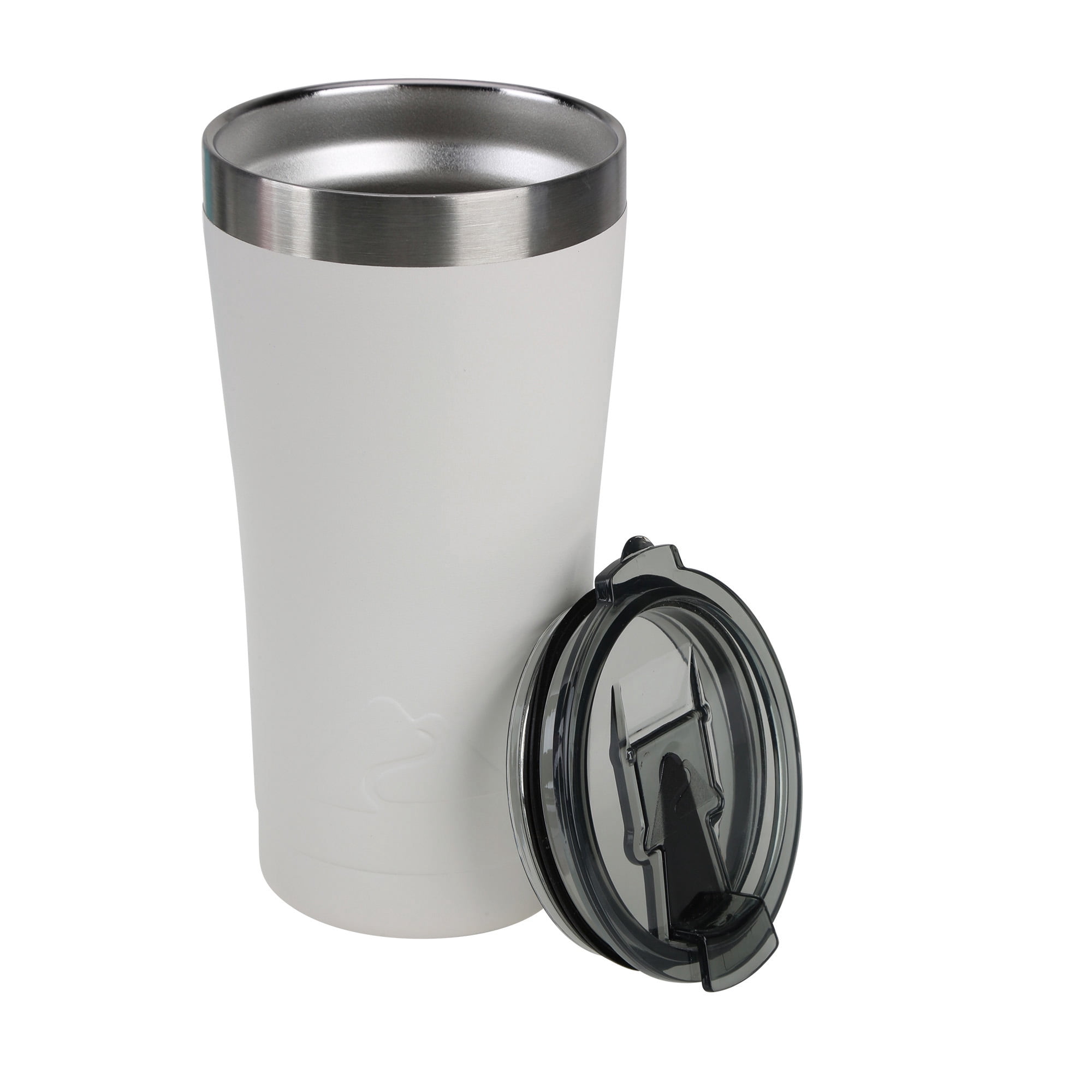 Ozark Trail 20 oz Double-Wall Vacuum-Sealed Stainless Steel Tumbler, White