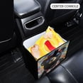 thumbnail image 3 of Qxltty Black Teddy Bear Car Dumpster Collapsible Rear Seat Suspension Trash for Front Seat Center Console in Vehicle, 3 of 8