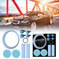 thumbnail image 2 of 10-Piece Auto Accessories Set - Steering Wheel Cover/Shoulder Cover etc., Synthetic Fibre, Breathable, Stylish, Easy Install, 2 of 6