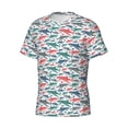 thumbnail image 3 of Rocae Colorful Shark for Men's Moisture-Wicking Crew Tee - T-Shirt for Sports, Outdoor Activities, and Casual WearLarge, 3 of 9