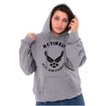 thumbnail image 3 of US Air Force Retired USAF Veteran Unisex Plus Size Hoodie Brisco Brands 2X, 3 of 5