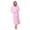 Pink, variant on Leopard Print Hooded Bathrobe for Women, Long Shawl Collar Fleece Womens Robe with Pockets and Belt (XL, Grey)
