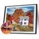 thumbnail image 1 of Cuadros Decorativos Cuadro de taladro redondo completo de casas de pintura de diamante DIY 5D Likrtyny embutido en tela, 1 of 9
