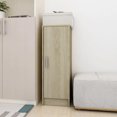 thumbnail image 3 of Shoe Cabinet Sonoma Oak 32x35x92 cm Engineered Wood, 3 of 10