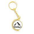 thumbnail image 1 of Gorriones,aves,animales,comida,madres e hijos. Anillo de oro de metal llavero llavero, 1 of 3