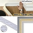 thumbnail image 2 of CAROOTU Wall Trim Line Skirting Border 3D Pattern Sticker Decoration Self Adhesive, 2 of 6