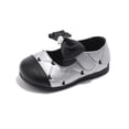 thumbnail image 4 of Pisos Negros con Zapatos de la Princesa de la Moda Bowknot de Suela Suave de las Niñas de Arco con Una Correa Ancha Zapatos para Niños, 4 of 9